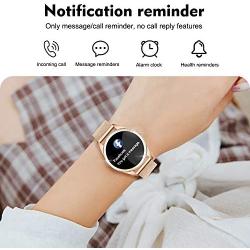 Yocuby Smart Watch for Women,Bluetooth Fitness Tracker Compatible with iOS,Android Phone, Sport Activity Tracker with Sleep/Heart Rate Monitor, Calorie Counter