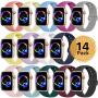 Sport Band Compatible for Apple Watch Band 38mm 40mm 42mm 44mm, EXCHAR Soft Silicone Band Replacement Wrist Strap for iWatch Series 5/4/3/2/1, Nike+, Sport, Edition