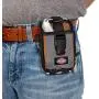 Dickies 2-Compartment Large Phone Pouch, Universal-fit Steel Clip for Tool Belt, Security Strap Over Phone, Carabiner for Quick-Clip Key Storage