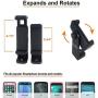 DaVoice Phone Tripod Adapter Mount with Remote, 360 Rotating Holder, Compatible with iPhone Smartphone Camera Stand, Universal Cell Phone Attachment Clip Clamp