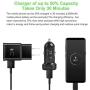 Adaptive Fast Charger Kit 4 Pack, Type C Car Charger Fast Charging Adapter Set for Samsung Galaxy S9/S8/S8 Plus/Note8, Includes Wall Charger, Car Charger, Dual USB Type C Cables (S8 Fast Charger Set)