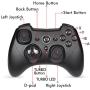 EasySMX Wireless Game Joystick Controller, 2.4G Wireless Gamepad Joystick PC, Dual Vibration, 8 Hours of Playing for PC/Android Phones, Tablets, TV Box