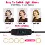 LED Ring Light with Phone Tripod Stand Kit - Yingnuost 10 Camera Photography Video Recording Selfie Ringlight with Tablet Holder for iPad iPhone & Android Cell Phones