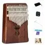 Kalimba 17 Keys Thumb Piano,Study Instruction and Tune Hammer,Portable Mbira Finger Piano Gifts for Kids and Adults Beginners (Brown) Kalimba 17 Keys Thumb Piano,Study Instruction and Tune Hammer,Portable Mbira Finger Piano Gifts for Kids and Adults Beginners (Brown)