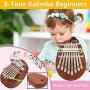 Kalimba Portable Finger Piano Musical Instrument Gift for Kids and Adults Beginners?Mini 8-Tone?Valentines Day Present