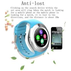 ZEERKEER Smart Watch for Android Phones and iOS Phones Bluetooth Smartwatch with Pedometer/Sleep Monitoring/Smart Reminder/Music Playing/Bluetooth Phone Calling for Men Women(Blue)