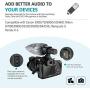 Neewer CM15 Camera Microphone Interview Microphone Compatible with Nikon/Canon/Sony/Panasonic Camera/DV Camcorder with 3.5mm Jack Electric Super-Cardioid Uni-Directional Condenser Video Microphone