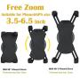 Amoner Bicycle Phone Mount, Anti Shake and Stable Cradle Clamp with 360° Rotation Bicycle Phone Mount/Bike Accessories/Bike Phone Holder for iPhone Android GPS Other Devices up to 6.5 inches