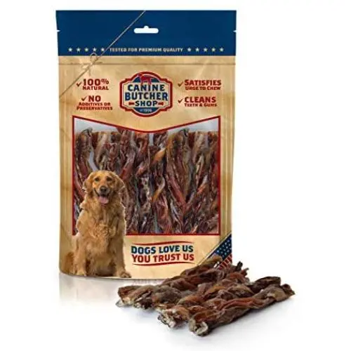 Canine Butcher Shop Premium Beef Bully Sticks Dog Treat Chews | All-Natural, Single Ingredient | Born, Raised and Made in USA Since 1996 Canine Butcher Shop Premium Beef Bully Sticks Dog Treat Chews | All-Natural, Single Ingredient | Born, Raised and Made in USA Since 1996