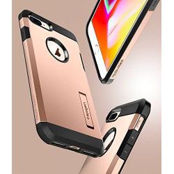 Spigen Tough Armor [2nd Generation] Designed for Apple iPhone 8 Plus Case (2017) / Designed for iPhone 7 Plus Case (2016) - Blush Gold