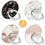 4-Pack Phone Ring Holder 360 Rotation Finger Stand Grip Kickstand for Smartphones and Tablets (Pink Marble) 4-Pack Phone Ring Holder 360 Rotation Finger Stand Grip Kickstand for Smartphones and Tablets (Pink Marble)