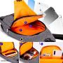 Seoky Rop Sling Bag for Men Women Shoulder Crossbody Bag with USB Charging Port for Travel Hiking Cycling Gray