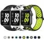 JuQBanke Sport Bands 3 Pack Compatible for Apple Watch Band 38mm 40mm 42mm 44mm, Soft Silicone Sport Replacement Wristband Compatible with iWatch Series 1/2/3/4/5