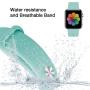 UPOLS Compatible with Apple Watch Band 38mm 42mm 40mm 44mm Sport Band, Silicone Sport Strap Replacement Bands Compatible for iWatch Series 5/4/3/2/1 S/M M/L