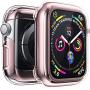 Penom Case for Apple Watch Screen Protector Series 5 Series 4 40mm, Ultra Thin iWatch 40mm Screen Protector with Full Protection TPU Cover Rose Gold