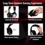 HP Gaming Headset for PS4, Xbox One, Nintendo Switch, PC, PS3, Mac, Laptop Stereo Over Ear Headphones With mic, Deep Bass, LED Light and Noise Canceling Microphone Comfortable Design PS4 Gamer Headset