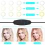 ANOSS 10" Selfie Ring Light for Live Stream/Makeup/TikTok/YouTube Video, Dimmable Ringlight with Extendable Tripod Stand and Phone Holder LED Circle Lights