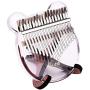 17-Key Kalimba Thumb Piano Musical Gift Transparent Acrylic Material with Carry Bag Tuning Hammer + Wooden Thumb Piano Stand