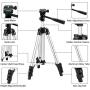 Phone Tripod,PEYOU 50" Aluminum Camera Tripod + Wireless Remote Shutter + 360°Rotation Smartphone Holder Mount Compatible for iPhone Xs Max XR X 8 7 6 Plus,for Samsung Galaxy Note 9 8 S10 S9 S8 Plus