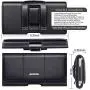 nuoku Horizontal Leather Phone Holster for iPhone Xs Max iPhone XR iPhone8Plus 7Plus 6/6sPlus Belt Clip Holster Pouch Case with ID Card Holder with Other Slim TPU PC On(Max 6.5 Black)