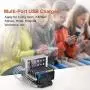 Alxum 60W 10 Port USB Charging Station Multiple Charger Station, USB Organizer Stand for iPad, iPhone Xs Max, X, 8 Plus, Samsung Galaxy, Google Pixel, LG stylo, Black Alxum 60W 10 Port USB Charging Station Multiple Charger Station, USB Organizer Stand for iPad, iPhone Xs Max, X, 8 Plus, Samsung Galaxy, Google Pixel, LG stylo, Black