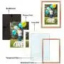 Golden State Art, 5x7 Rose Gold Aluminum Photo Frame - Ivory Mat for 4x6 Picture - Easel Stand for Table/Desk Top - Swivel Tabs - Landscape/Portrait - Real Glass (5x7)