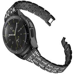 Joyozy Women Girls Stylish Bands Compatible with Samsung Galaxy Watch3(41mm)//Galaxy Watch 42mm/Active(40mm)/Active2(40mm)(44mm)/Garmin Vivoactive 3/3 Music/Garmin Forerunner 245/645 Music, 20mm Quick Release Strap Rhinestones Bracelet for Samsung Gear S4