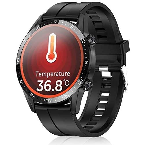 Smart Watch,Health and Fitness Smartwatch with Temperature Immunity Heart Rate Blood Pressure SpO2 Monitor Sleep Tracker,high-Definition Full-Screen Touch,IP68 Waterproof ,for Android iOS Phone