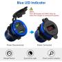 Quick Charge 3.0 Dual USB Charger Socket, ADSDIA Waterproof Aluminum Power Outlet Fast Charge with LED Voltmeter & Wire Fuse DIY Kit for 12V/24V Car Boat Marine Motorcycle Truck Golf Cart and More