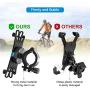 Sokusin Bike Phone Mount, Aluminum Alloy One Second Release Bicycle Holder,Universal Motorcycle Handlebar Mount Compatible with iPhone 11 Pro Max/XR/XS Max/8/7/ Plus,Galaxy S20/S9, 4.7"-6.5" Phones