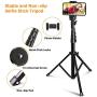 60-inch Selfie Stick Tripod, UBeeszie Extendable Cell Phone Tripod Stand with Wireless Remote Shutter, Compatible with iPhone, Android, DSLR, Action Camera.