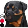 CollarDirect Adjustable Dog Muzzle Small Medium Large Dogs Set 2PCS Soft Breathable Nylon Mask Safety Dog Mouth Cover Anti Biting Barking Pet Muzzles Dogs Black Red