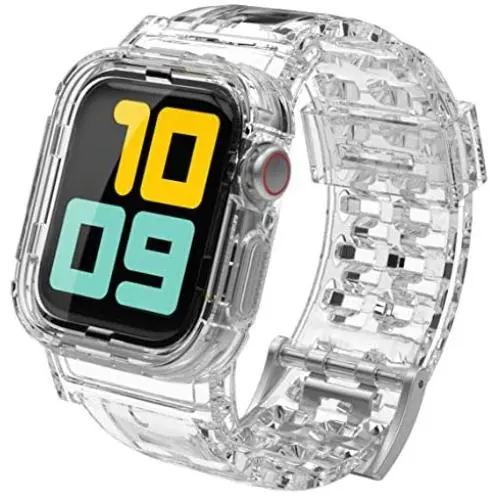 AhaStyle Crystal iWatch Band Strap with Rugged Bumper Case Compatible with Apple Watch 42mm 44mm, iWatch Series 5/4/3/2/1(42mm/44mm) AhaStyle Crystal iWatch Band Strap with Rugged Bumper Case Compatible with Apple Watch 42mm 44mm, iWatch Series 5/4/3/2/1(42mm/44mm)