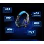 Beyda Tech NEW Gaming Headset Game Headphone Headsets with Microphone LED Light 3.5mm for PS4 Computer.Laptop.Tablet.All Mobile Phones with Noise Cancelling & Volume Control （Blue）