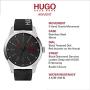 HUGO by Hugo Boss Mens #Invent Stainless Steel Quartz Watch with Leather Calfskin Strap, Black, 22 (Model: 1530146)