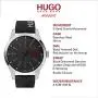 HUGO by Hugo Boss Mens #Invent Stainless Steel Quartz Watch with Leather Calfskin Strap, Black, 22 (Model: 1530146) HUGO by Hugo Boss Mens #Invent Stainless Steel Quartz Watch with Leather Calfskin Strap, Black, 22 (Model: 1530146)