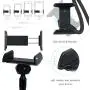 licheers Flexible Gooseneck Phone Holder, licheers Lazy Bed Holder Phone Stand for 3.5-7 Inch Devices, Overall Length 35.4In (Black)
