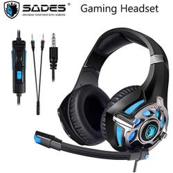 SA822 Gaming Headset Gamer Earphones Over-Ear Gaming Headphones for PS4, PC Computer Mobile Phone