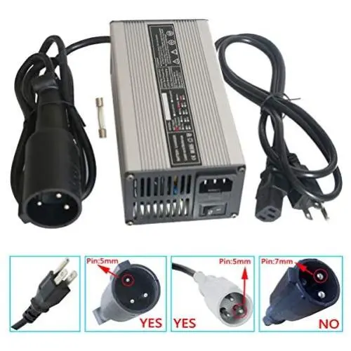 48 Volt 6 Amp Battery Charger for Club Car Golf Cart with 3 Pin Round Plug 48 Volt 6 Amp Battery Charger for Club Car Golf Cart with 3 Pin Round Plug