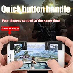 DP-iot 2pcs Game Control Trigger Fire Button Aim Key for STG FPS TPS Mobile Phone Shooting Games Controller Joysticks Accessories L1R1