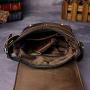 NKns Travel Accessories Leather Backpack Mens Mobile Phone Bag Outdoor 8 Inch Shoulder Bag Diagonal Cross Bag Chest Bag Purse