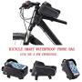 Roysberry Bicycle Accessories Cycling Bag, Bike Bicycle Handlebar Bag Waterproof Fit Below 6 Inches Phone Black 2 Side Storage Pockets Plus One Mobile Phone Pocket [Light Weight]