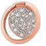Cell Phone Finger Ring Holder, GREATQIQI Sparkle Diamond Phone Kickstand, 360° Rotation Metal Ring Grip Stand for Phones and Tablets (Rose Gold)