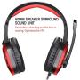 Gaming Headset,Sonku 3.5mm Wired Bass Stereo Noise Isolation Gaming Headphones with Microphone for PS4,Cellphone,Laptop Computer and so on-Volume Control(Black and Red)