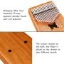Kalimba Thumb Piano 17 Keys, NASUM Mbira Finger Piano Instrument with Mahogany body, Tuner Hammer, Stickers, Carry Bag, The Best Musical Instrument Gift for Kids and Adults Beginners Kalimba Thumb Piano 17 Keys, NASUM Mbira Finger Piano Instrument with Mahogany body, Tuner Hammer, Stickers, Carry Bag, The Best Musical Instrument Gift for Kids and Adults Beginners