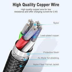 Phone Charger Cord 5M/16FT USB Phone Charger Cable Charging Cords Long Durable Braided Nylon Cord Fast Charging Compatible with Phone X /8/8Plus /7/7 Plus /6S /6S Plus /6/6 Plus/SE Pad Pod and Touch