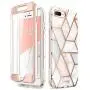 i-Blason Cosmo Glitter Clear Bumper Case for iPhone 8 Plus/iPhone 7 Plus, Marble