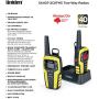 Uniden SX407-2CKFHS, Up to 40 Mile Range, Emergency Two-Way Radio Walkie Talkies, Built-in FM Radio, LED Flashlight & Strobe Light, NOAA Weather Alerts, Includes 2 Headsets & Dual Charging Cradle