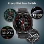 Smart Watch, Popglory Smartwatch HR, Touchscreen 1.3" Fitness Watch with Blood Pressure Monitor, IP68 Waterproof Fitness Watch, 15 Days Battery Life Compatible with Android Phones and iPhone