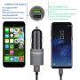Meagoes Fast USB C Car Charger, Compatible for Samsung Galaxy S20 Plus/S20 Ultra/S20/S10+/S10/S10e/S9+/S9/S8+, Note 10 Plus/10/9/8, LG V50/V40/G8/G7, Quick Charge 3.0 USB Car Adapter with Type C Cable